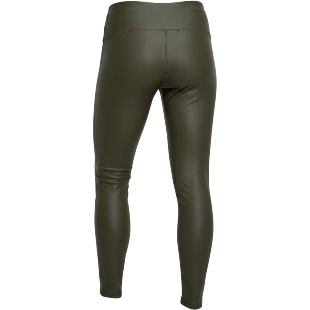Joe Fresh Faux Leather Leggings Olive Green Fleece Lined‎ Moto Goblincore Edgy L